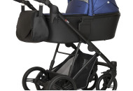 Коляска 3 в 1 Verdi Dynamic 9023-VDE-09L ECO, black/dark blue pearl, чорний/синій перла