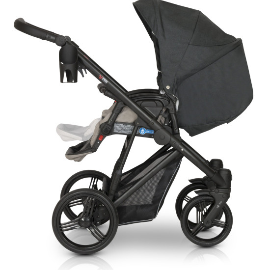 Коляски 3 в 1 Verdi Dynamic 9023-VDE-07L ECO, light grey/black, світло сірий/чорний