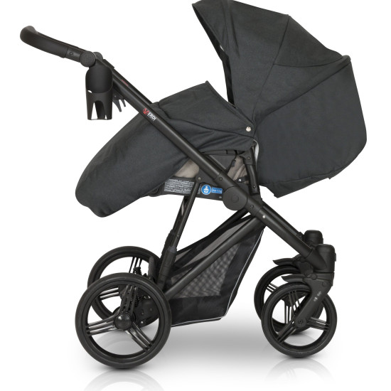 Коляски 3 в 1 Verdi Dynamic 9023-VDE-07L ECO, light grey/black, світло сірий/чорний
