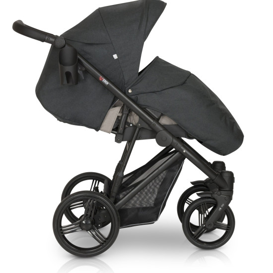Коляска 3 в 1 Verdi Dynamic 9023-VDE-08L ECO, dark grey/black, графіт/чорний