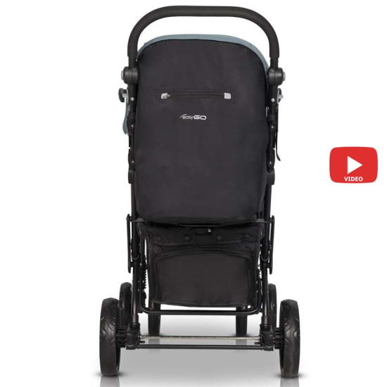 Коляска для двойни EasyGo Fusion Duo Pearl светлый серый