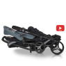 Коляска для двойни EasyGo Fusion Duo Pearl светлый серый