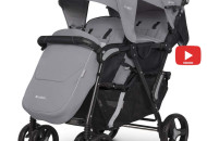 Коляска для двійні EasyGo Fusion Duo Pearl світлий сірий