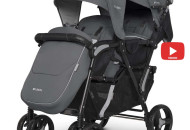 Коляска для двійні EasyGo Fusion Duo 2021 9023-EGFD20-17, Iron, сірий