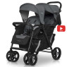 Коляска для двійні EasyGo Fusion Duo 2021 9023-EGFD20-17, Iron, сірий