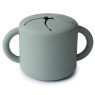 Силіконова кружка для снеків Mushie, Cambridge Blue, ментол