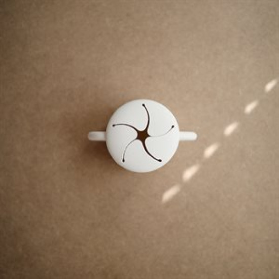Силіконова кружка для снеків Mushie, Ivory, латте