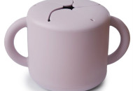 Силіконова кружка для снеків Mushie, Soft lilas, лаванда