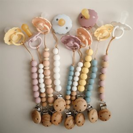 Подвеска для пустышки Mushie Halo Cloudy Mauve