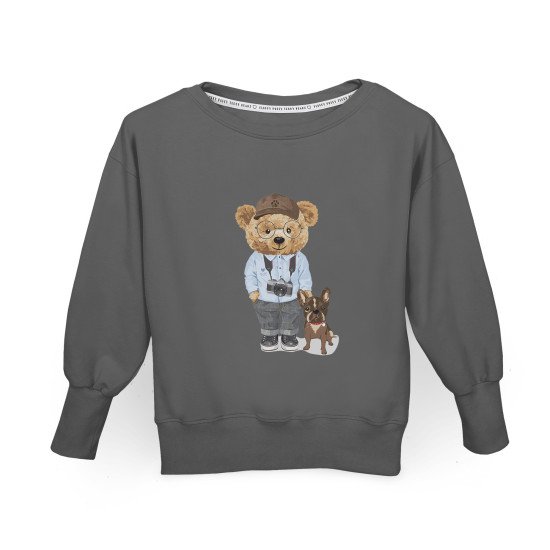 Свитшот взрослый Cebababy Fluffy Puffy (S/M) W-853-132-687, Steve, графит