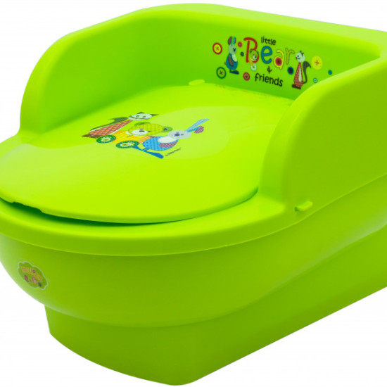 Горшок кресло Maltex Bear & Friends 5429 green, зеленый