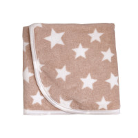 Плед Twins велюр Star 80х104 1409-TVS-02, beige, бежевый