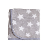 Плед Twins велюр Star 80х104 1409-TVS-10, grey, серый