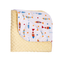 Детский плед Twins Minky Spring 80x80 желтый