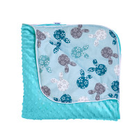 Плед Twins Minky Spring 80x80 1461-TMS-14, mint, мятный