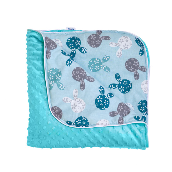 Плед Twins Minky Spring 80x80 1461-TMS-14, mint, мятный