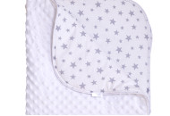 Плед Twins Minky Spring 80x80 1461-TMS-01, white, белый