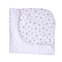 Плед Twins Minky Spring 80x80 1461-TMS-01, white, белый