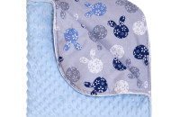 Плед Twins Minky Spring 80x80 1461-TMS-04, blue, голубой
