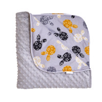 Плед Twins Minky Spring 80x80 1461-TMS-10, grey, серый