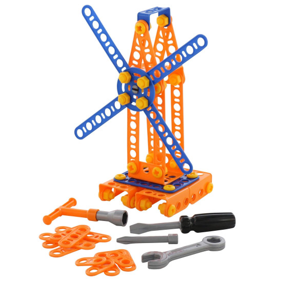 Конструктор Изобретатель - Ветряная мельница №1 105эл (в пакете) 55385