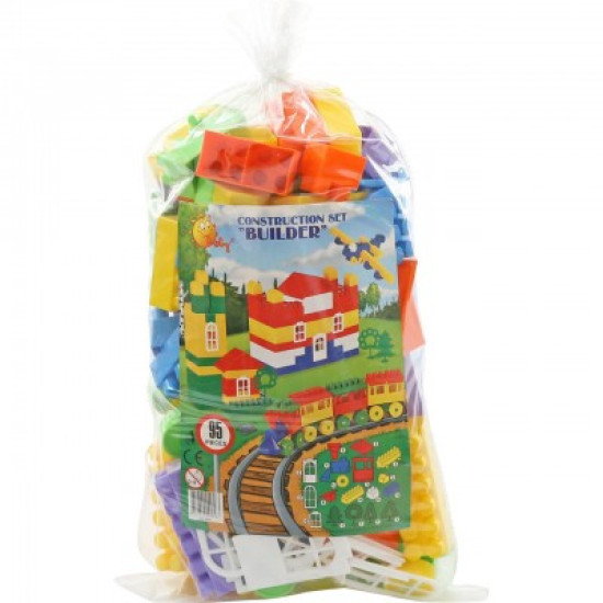 Конструктор "Строитель средний" 95эл (в мешке) 0583, multicolor, мультицвет