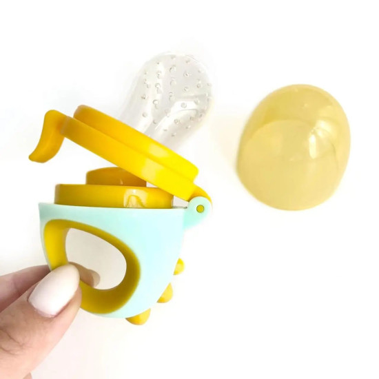 Ніблер силіконовий Twins Дракоша ND-03-05, yellow, жовтий