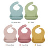 Нагрудник силиконовый Twins Bib TB-03-04, dusty blue, голубой