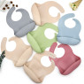 Нагрудник силиконовый Twins Bib TB-03-04, dusty blue, голубой