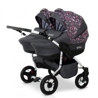 Коляска для двойни Verdi Twin 13 графит