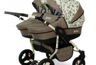 Коляска для двійні Verdi Twin 14, бежевий