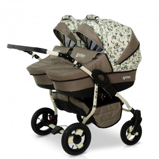 Коляска для двійні Verdi Twin 14, бежевий