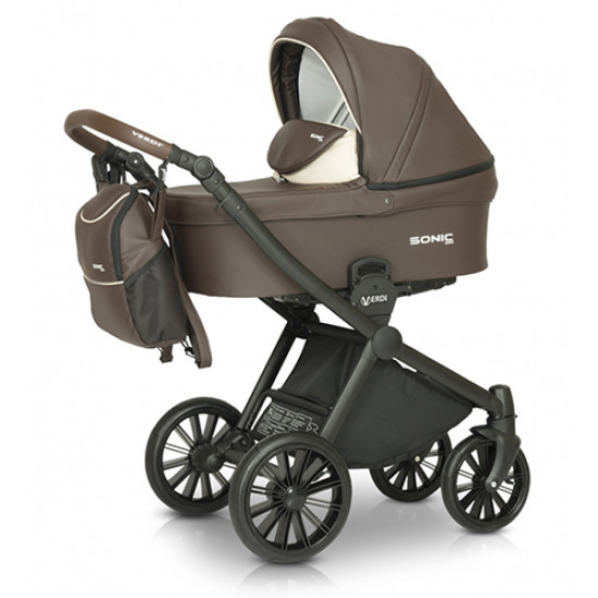 Коляска 3 в 1 Verdi Sonic Soft 03, коричневий