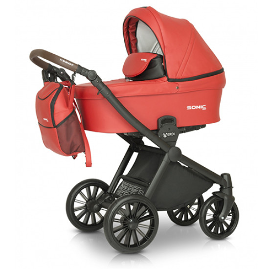 Коляска 3 в 1 Verdi Sonic Soft 04, червоний