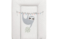 Пеленальный матрас Cebababy 50x70 Candy Andy W-143-121-611, Lazy, белый / серый