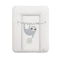 Пеленальный матрас Cebababy 50x70 Candy Andy W-143-121-611, Lazy, белый / серый