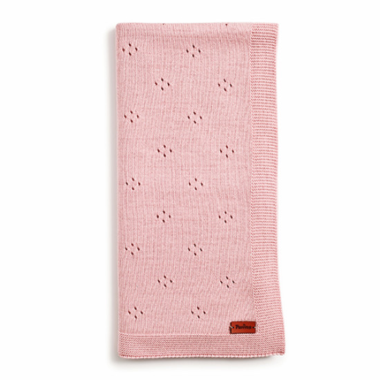 Плед Twins трикотаж 80x80 Air 1406-TTA-24, powder pink, розовый дым