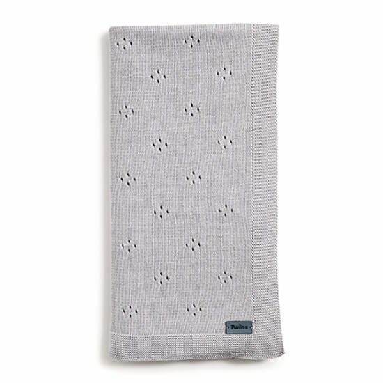 Плед Twins трикотаж 80x80 Air 1406-TTA-10 grey, серый