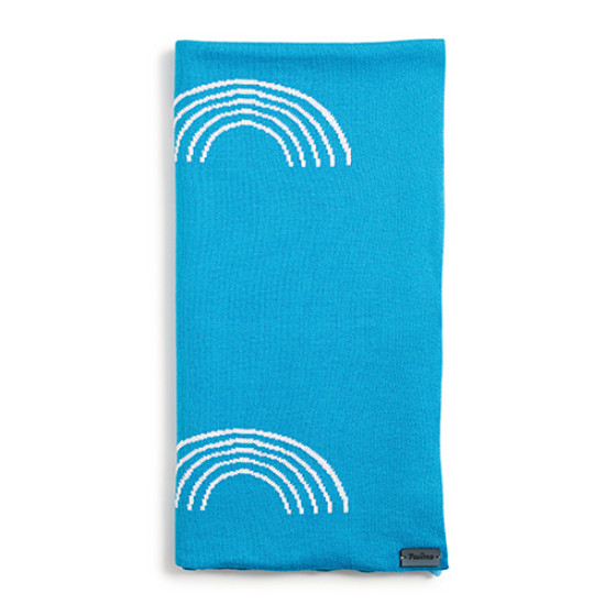 Плед Twins трикотаж 80x80 Rainbow 1406-TTR-04, Lagoon blue, бирюза