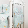 Постельный комплект 8 эл Twins Premium Glamour 4029-TGС-14 Clouds mint, м 