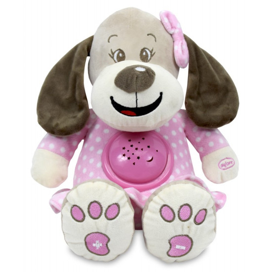 Музыкальный Собачка Baby Mix STK-17132 с пректора STK-17132 pink, pink, розовый