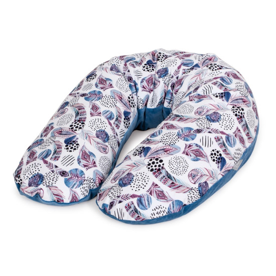 Подушка для вагітних Ceba Physio Multi Azteca & Nature W-741-101-559, Alas Velour, голубий