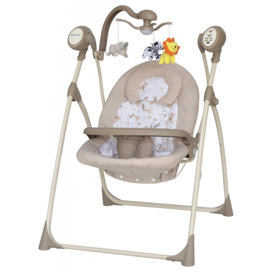 Качели Baby Mix SW102 мобиль + пульт LCP-SW-102-901BE, beige, бежевый