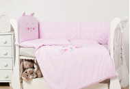 Постельный комплект 6 эл Twins EVO Miu 4073-EVK-08 pink, розовый