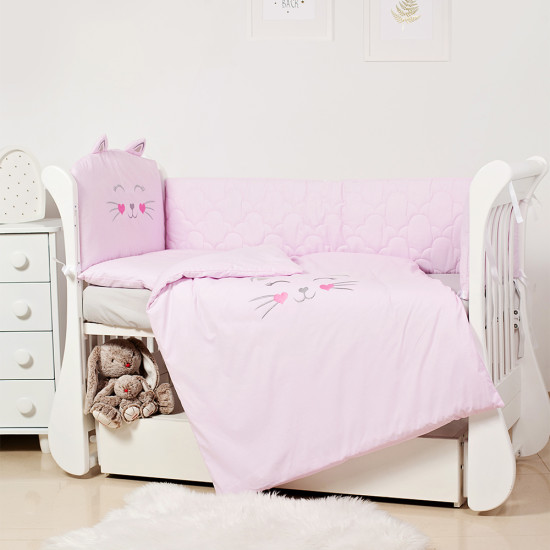 Постельный комплект 6 эл Twins EVO Miu 4073-EVK-08 pink, розовый