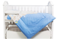 Сменная постель 3 эл Twins Comfort 3051-C-020, Горошки голубые, голубой