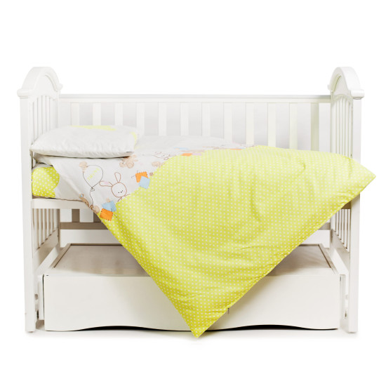 Changing bed 3 el Twins Comfort Polka dots green