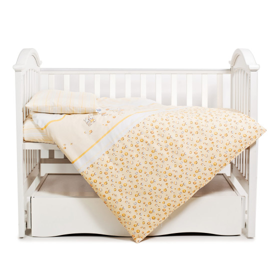 Сменная постель 3 эл Twins Comfort Зайчики с полосками желтый