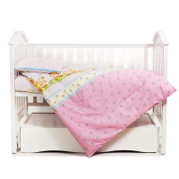 Сменная постель 3 эл Twins Comfort Утята розовые розовый