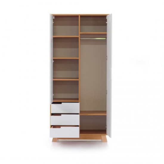 Шафа Верес Manhattan 850 з шухлядами 39.33.2.15, біло/буковий, білий/беж